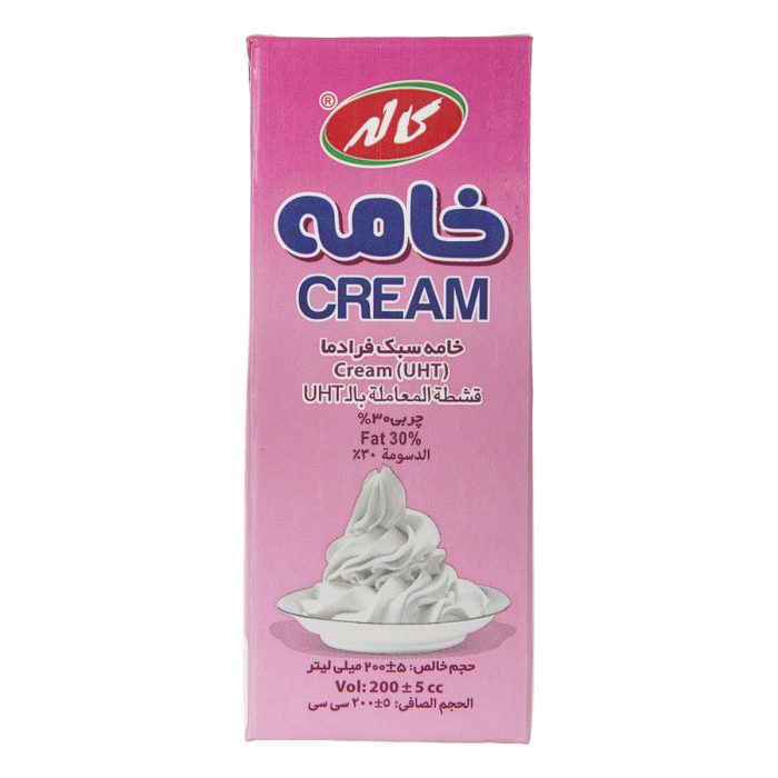خامه ۳۰% چربی کاله ۲۰۰ میل
