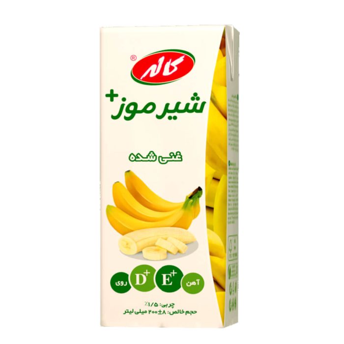 شير غني شده موزي كم چرب کاله 200 میل