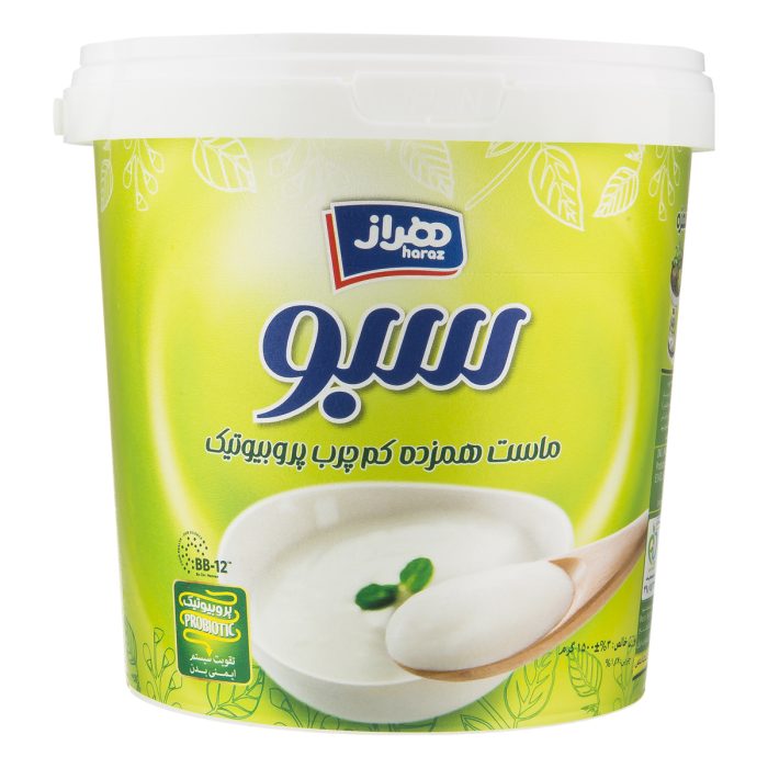 ماست سبو کم چرب هراز 1500 گرم