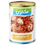 کنسرو لوبيا چيتي با قارچ مکنزي 380گرم